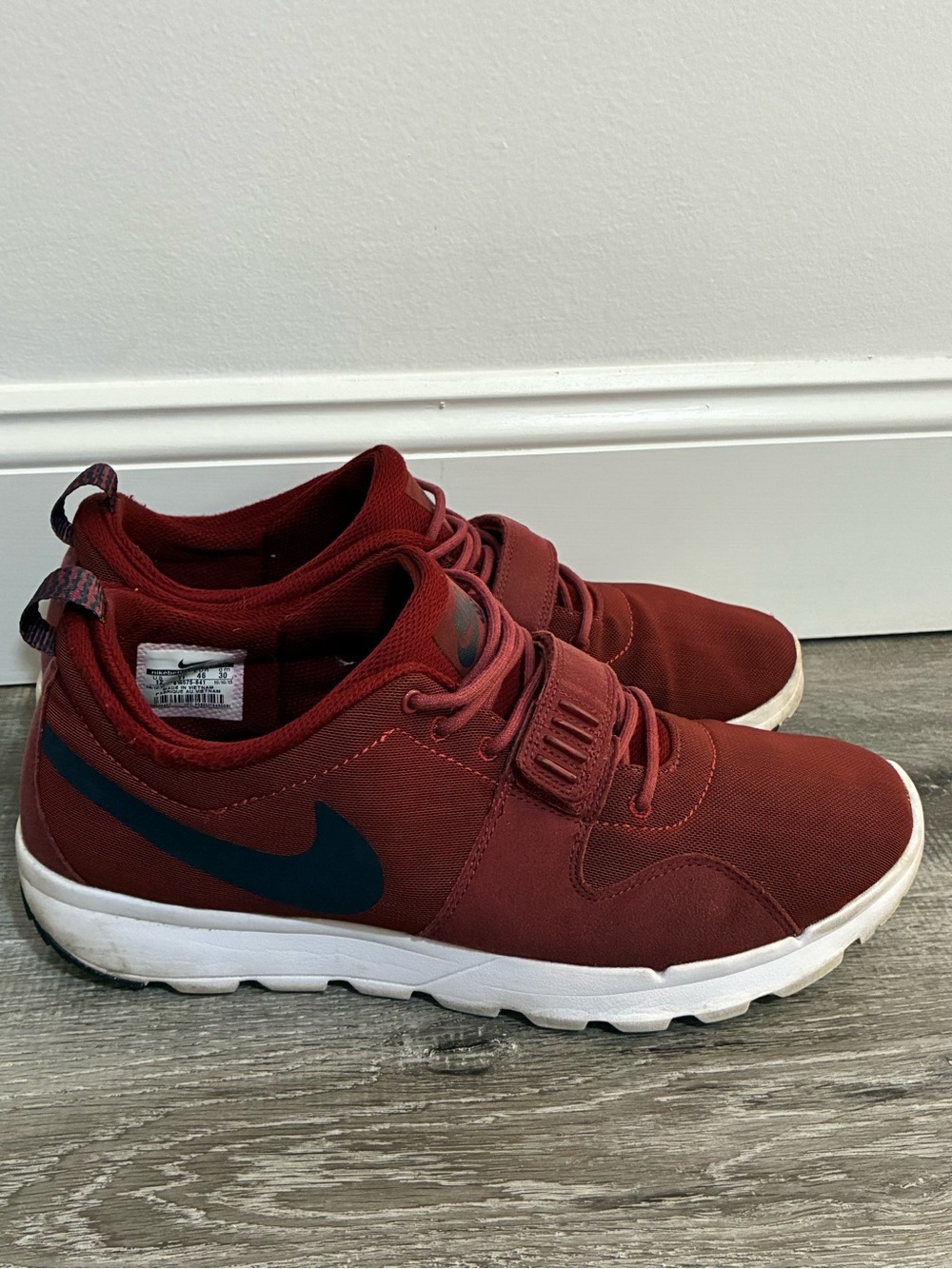 Nike SB Trainerendor Men’s Team Red Obsidian Blue Trainer Sneakers 12 Flaw
